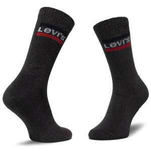 

Набір з 2 пар високих шкарпеток unisexLevi's®, Сірий/чорний