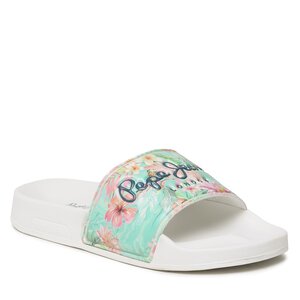 Image of Pantoletten Pepe Jeans - Slider Martina G PGS70052 White 800