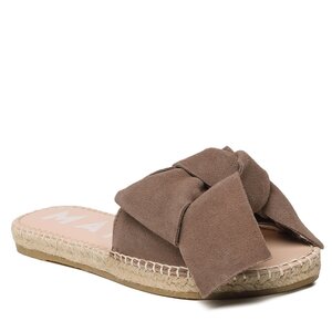 Image of Espadrilles Manebi - Suede Sandals With Bow W 1.9 J0 Vintage Taupe