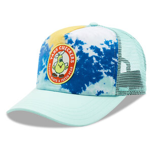 Image of Cap Vans - Checkers Curved Bill Trucker VN00066WG5O1 Blue Glow