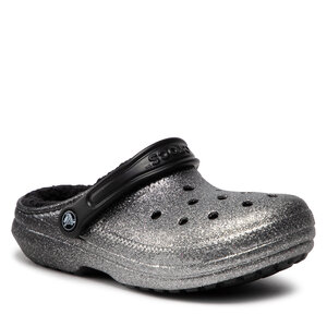 Ciabatte Crocs - Classic Glitter Lined Clog 205842 Black/Silver