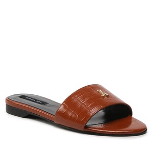 gianvito rossi black leather sandal - 8Vionic Shiraz Red Tumbled Leather Sellah Slip On Shoes