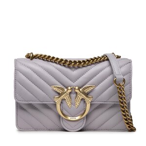 Borsetta Pinko - Love Mini Icon Chevron 1 DC AI 22-23 PLTT 1P22UL A03Z Grey I41Q