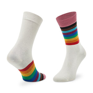 

Високі шкарпетки unisexHappy Socks, Білий;кольоровий