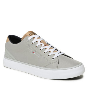 Image of Sneakers aus Stoff Tommy Hilfiger - Th Hi Vulc Core Low Mesh FM0FM04685 Antique Silver PRT