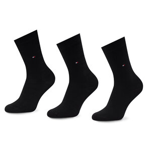 Set di 3 paia di calzini lunghi da donna Tommy Hilfiger - 701220262 Black 002