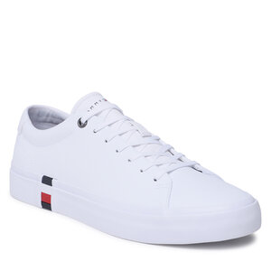 Image of Sneakers Tommy Hilfiger - Corporate Leather Detail Vulc FM0FM04589 White YBS