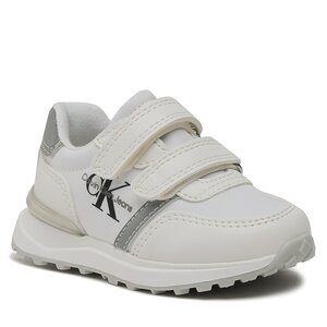 Sneakers Scarpe da donna - Low Cut Velcro Sneaker V1B9-80573-1594 M White/Grey X092