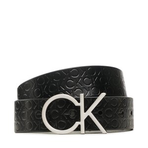 Image of Damengürtel Calvin Klein - Re-Lock Ck Logo Belt 30Mm Emb Mn K60K610981 BAX