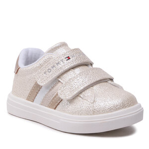 Sneakers Tommy Hilfiger - Flag Low Cut Lace-Up Sneaker T3A9-32703-1355 M White/Platinum X048