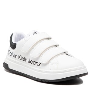 Sandale CALVIN Crossbody KLEIN Squared Flat Tp Sandal He HW0HW00818 Ck Black BAX - Low Cut Velcro Sneaker V3X9-80335-1355 M White/Black X002
