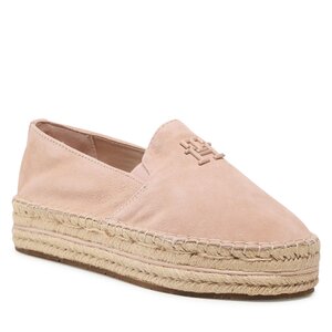 Image of Espadrilles Tommy Hilfiger - Th Suede Flatform Espadrille FW0FW07069 Misty Blush TRY