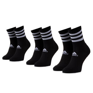 Image of 3er-Set hohe Unisex-Socken adidas - 3s Csh Crw3p DZ9347 Black/Black/Black