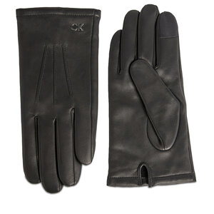 Guanti da uomo Calvin Klein - Gs Ck Metal Gloves Leather W/Box K50K511020 Ck Black BAX