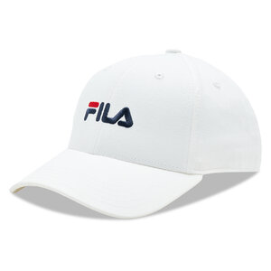 Image of Cap Fila - Brasov 6 Panel Cap With Linear Logo - Strap Back FCU0019 Bright White 10001