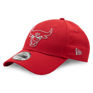 Cappellino New Era - Chicago Bulls Foil Logo 9Forty 60284875 Rosso