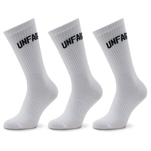 Set di 3 paia di calzini lunghi unisex Unfair Athletics - Curved UNFR22-165 White