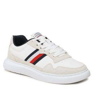 Sneakers Dresses Tommy Hilfiger - Lightweight Leather Mix Cup FM0FM04427 White YBS