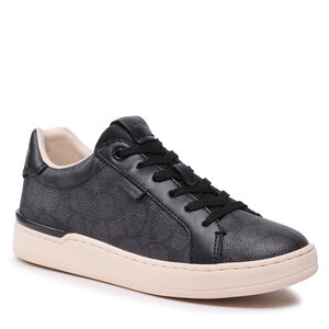 Sneakers LEATHER Coach - Lowline Coated Canva C9045  Charcoal/Black 
