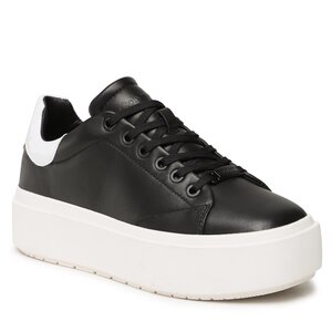 Image of Sneakers Calvin Klein - Squared Flatform Cupsole Lace Up HW0HW01775 Black/White