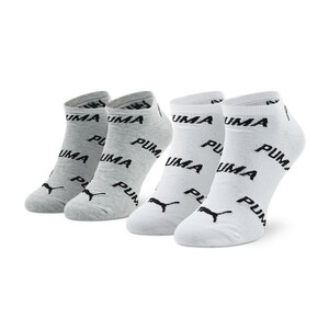 Image of 2er-Set niedrige Unisex-Socken Puma - 907947 02 White/Grey/Black