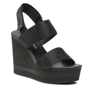 Sandali Calvin Klein Jeans - Wedge Sandal Webbing YW0YW00959 Black BDS