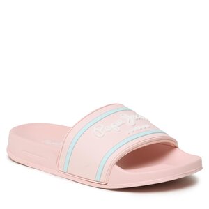 Image of Pantoletten Pepe Jeans - Slider Logo G PGS70053 Light Pink 315
