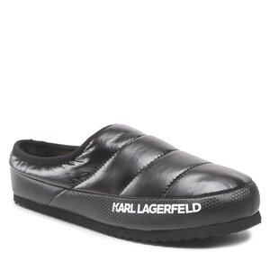 Pantofole KARL LAGERFELD - KL72005 Black Synth Text W/Dk Grey