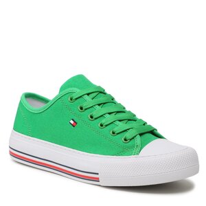 Scarpe da ginnastica Tommy Hilfiger - Low Cut Lace-Up Sneaker T3A9-32677-0890 Green 405