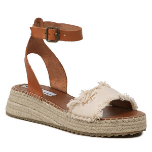 Image of Espadrilles Pepe Jeans - Kate Fabric PLS90592 Off White 803