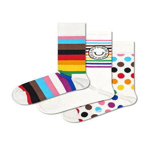 Image of 3er-Set hohe Unisex-Socken Happy Socks - XPRE08-1300 Bunt