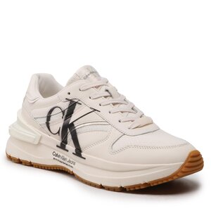 Sneakers Calvin Klein Jeans - Chunky Runner Oversized Brand YM0YM00634 Ancient White YBH