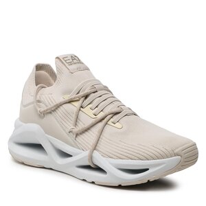 Sneakers Ea7 Emporio Armani panelled lace-up sneakers - X8X087 XK227 R349 Moonbeam/Light Gold