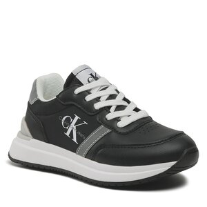 Sneakers Scarpe da donna - Low Cut Lace-Up Sneaker V3X9-80580-1594 S White/Grey X092