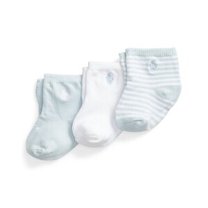 Set di 3 paia di calzini lunghi da bambini Polo Ralph Lauren - 441896733001 Blue/White