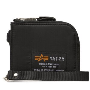 Portafoglio grande da uomo Alpha Industries - Label Wallet 108957 Black 03