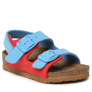 Image of Sandalen Birkenstock - Milano 1024373 Sky Blue/Active Red