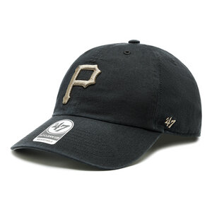 Image of Cap 47 Brand - MLB Pittsburgh Pirates Ballpark Camo 47 CLEAN UP B-BPCAM20GWS-BK Black