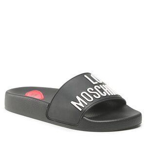 Ciabatte LOVE MOSCHINO - JA28052G1GI14000 Nero/Logo Bianco