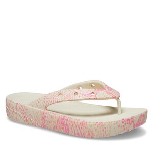 Image of Zehentrenner Crocs - Classic Platform Snake Print Flip W 208243 2Y3