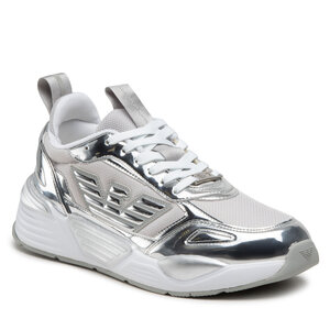 Sneakers Ea7 Emporio Armani panelled lace-up sneakers - X8X070 XK298 00520 Silver