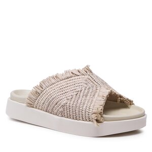 Image of Pantoletten Inuikii - Raffia Moon 70106-195 Beige