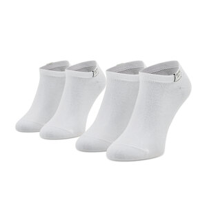 Set di 2 paia di calzini corti da donna Calvin Klein Jeans - 701218749 White 002