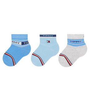 Image of 3er-Set hohe Kindersocken Tommy Hilfiger - 701220278 Blue Combo 003