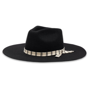 Cappello Brixton - Leigh Felt Fedora 11211 Black