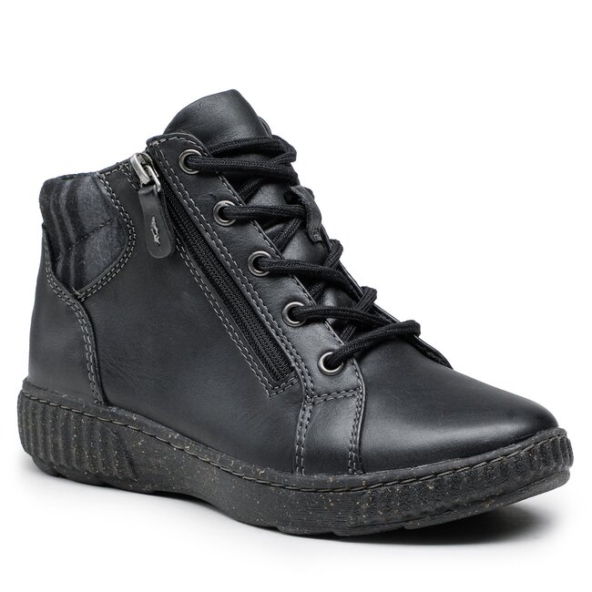 Bokacsizma Clarks - Caroline Park 261677024 Black Leather