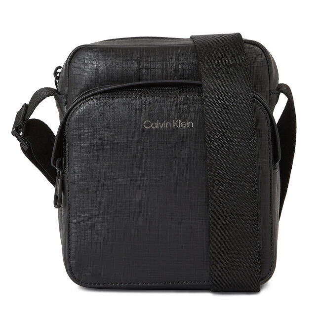 Calvin Klein SMALL REPORTER - Borsa a tracolla - ck black check