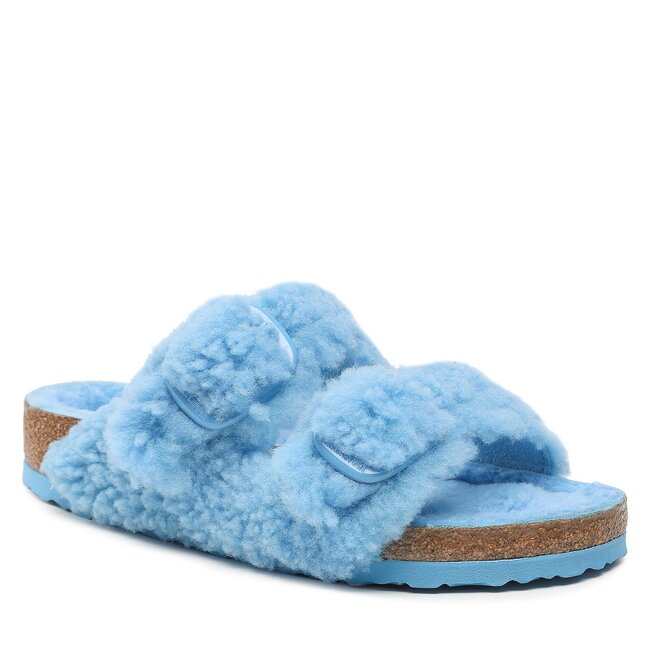 Papucs Birkenstock - Arizona Big Buckle Teddy Rivet Logo 1024960 Sky Ble