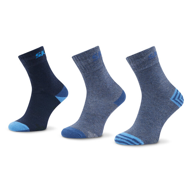 Sada 3 párů dětských vysokých ponožek Skechers - SK41092 5502