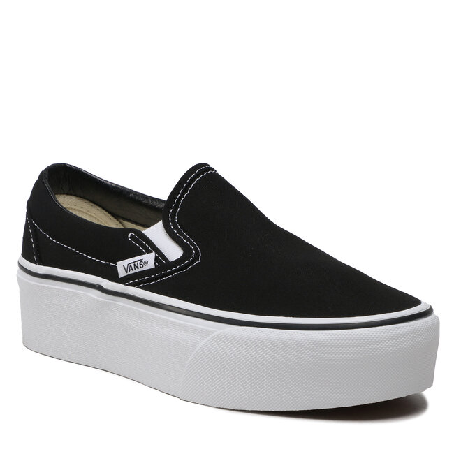 Sneakers aus Stoff Vans - Classic Slip-On VN0A7Q5RBMX1 Canvas Black/True White